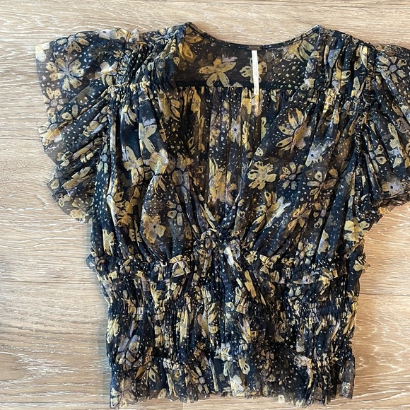 Free People Making Me Smile Print Top - Picture 9 of 11